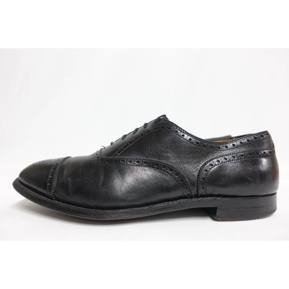 ALDEN Men Dress Shoe 909 Brogued Black 12 A/C Narrow 11.5UK/46EU Cap-Toe Oxfords main image 4